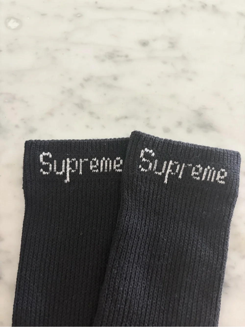 Supreme Black Athletic Crew Socks 1 Pair only